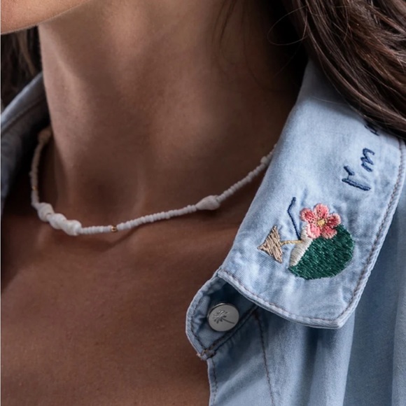 Button Up crop top + tube top NWT - Picture 6 of 6